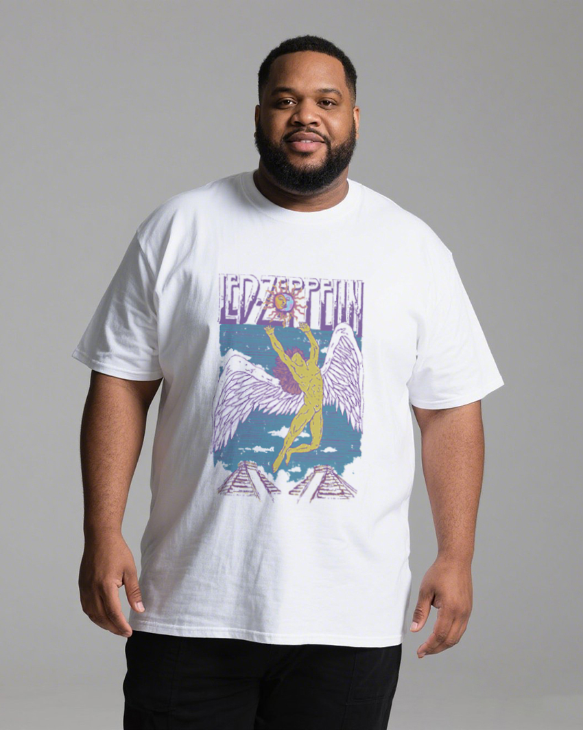 Plus Size Casual Crew Neck 100% Soft Cotton Summer T-Shirt