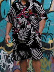 Men's Spacious Aloha Beach Sports Short-Sleeve Combo