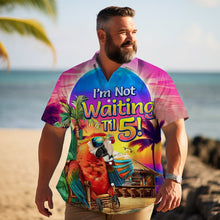 Load image into Gallery viewer, Men&#39;s Hawaiian Tie-dyed Parrot Print Plus Size Short Sleeve Shirt