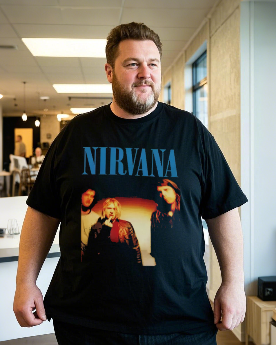 Breathable Plus Size T-Shirt - Flowy Loose Fit Cotton Top with Trendy Prints for Summer