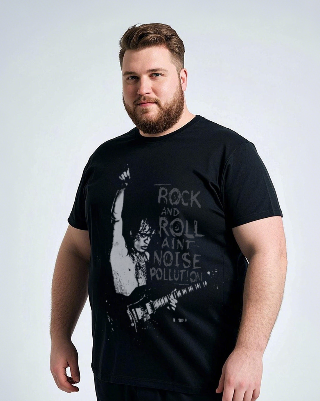 Plus-Size Men's Summer Casual Short-Sleeve Printed T-Shirt – Soft & Skin-Friendly