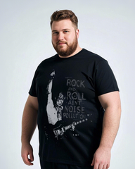 Plus-Size Men's Summer Casual Short-Sleeve Printed T-Shirt – Soft & Skin-Friendly