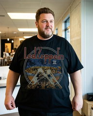 Plus Size Cotton T-Shirt  Summer Casual Short Sleeve Printed Tee (100% Breathable Cotton)