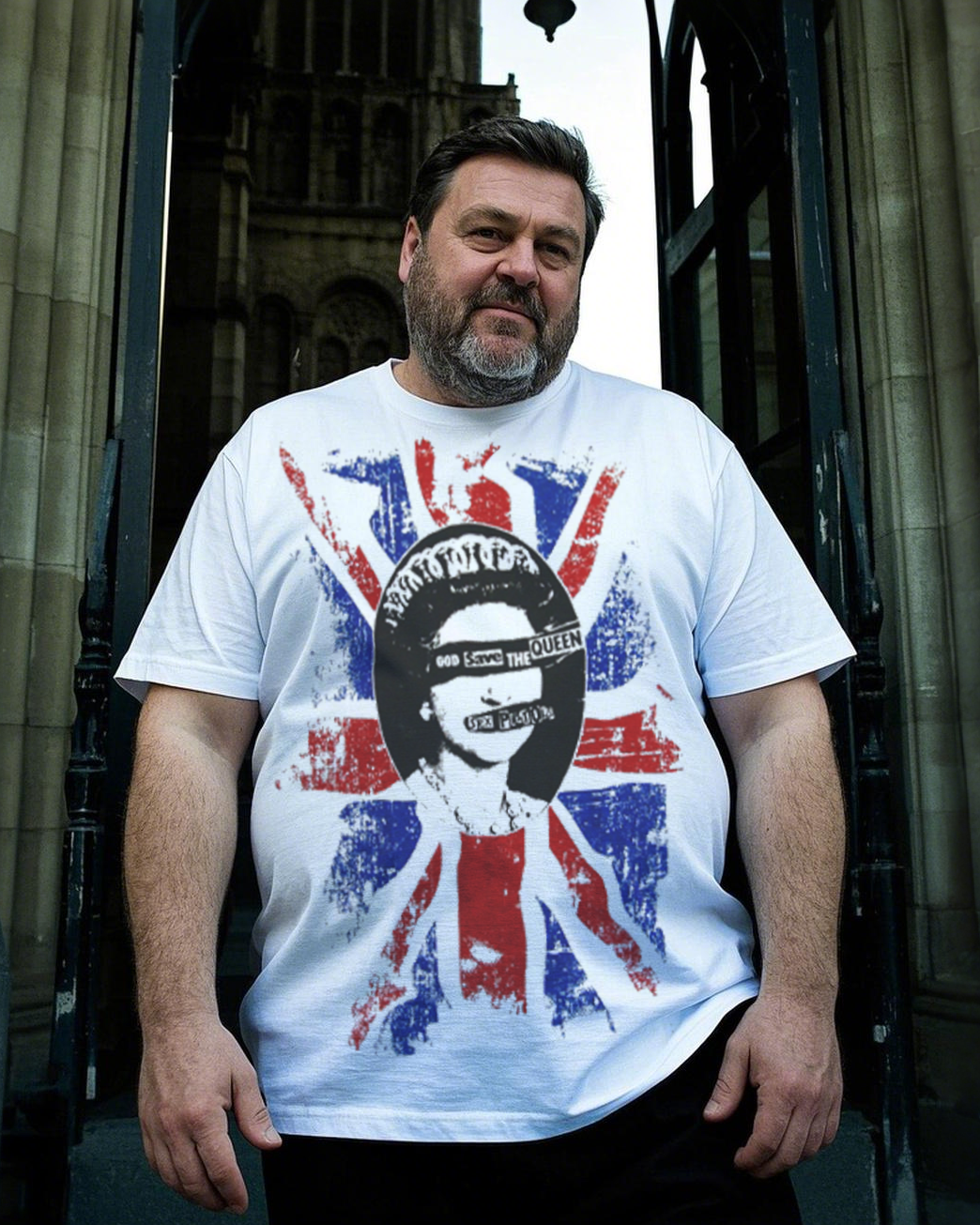 Men's Oversized Graphic T-Shirt 100% Soft Cotton Summer T-Shirt | Plus Size Casual V-Neck Top