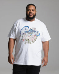 Breathable Plus Size T-Shirt - Flowy Loose Fit Cotton Top with Trendy Prints for Summer