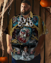 Load image into Gallery viewer, Halloween Element Evil Horror Men Plus Size Short Sleeve Shirt