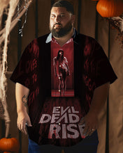 Load image into Gallery viewer, Halloween Scary Evil Rise Men Plus Size Short Sleeve Shirt