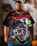 Halloween Scary Return Skull Rock Men Plus Size Short Sleeve Shirt