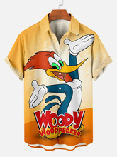 Load image into Gallery viewer, Men&#39;s Woody Print Plus Size Short Sleeve Shirt