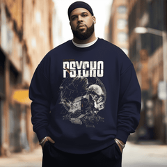 PSYCHO  Men's Plus Size Sweatshirt