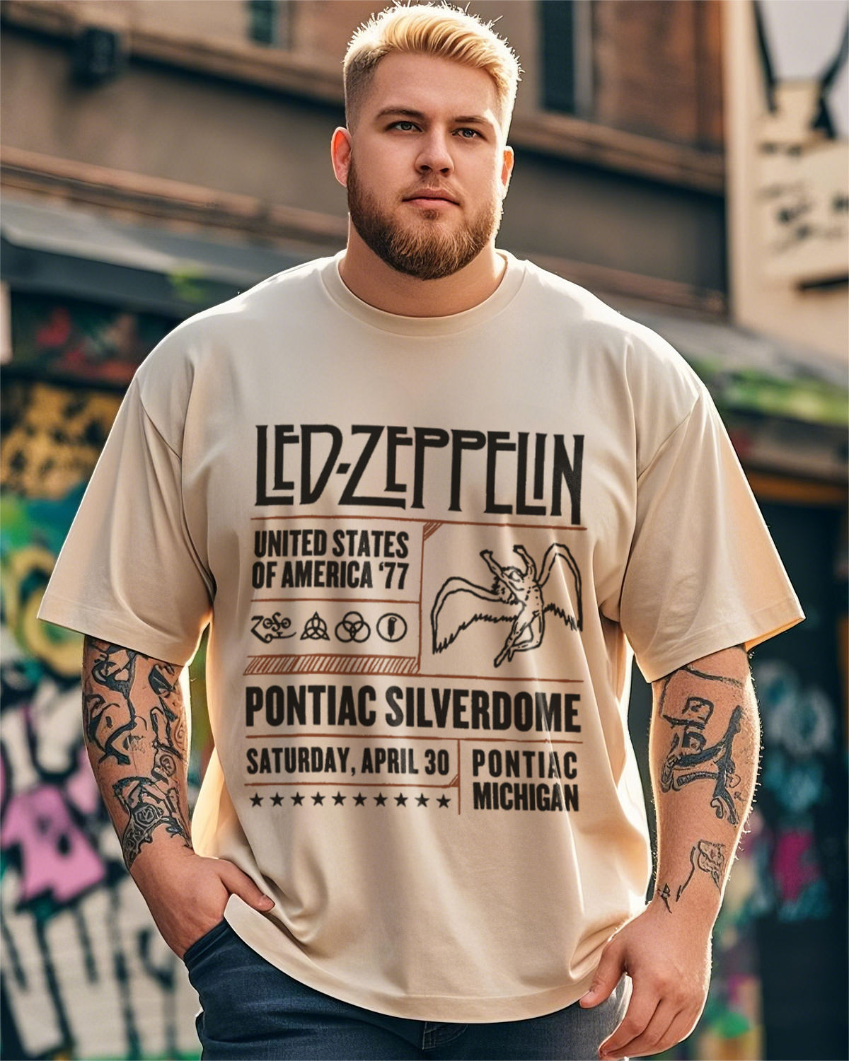 Men's Heavyweight Cotton Short Sleeve T-Shirt (Summer Loose Fit)