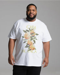 Plus Size men's Printed T-Shirt | 100% Cotton | Summer Casual Tee