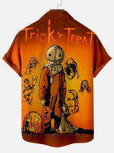 Load image into Gallery viewer, Halloween Horror Movie Monsters Trick or Treat Short Sleeve Shirt