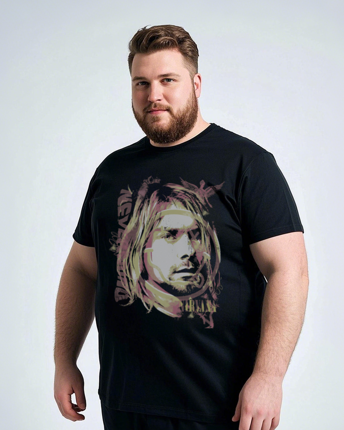 Men's Heavyweight Cotton Short Sleeve T-Shirt (Summer Loose Fit)