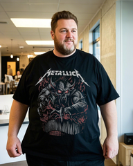 Classic Black Cotton T-Shirt for Men – Relaxed Regular Fit