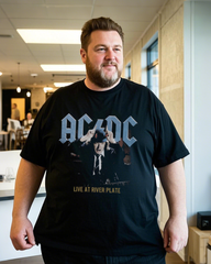 Men's Cotton Letter Print Short Sleeve T-Shirt (Spring/Summer)