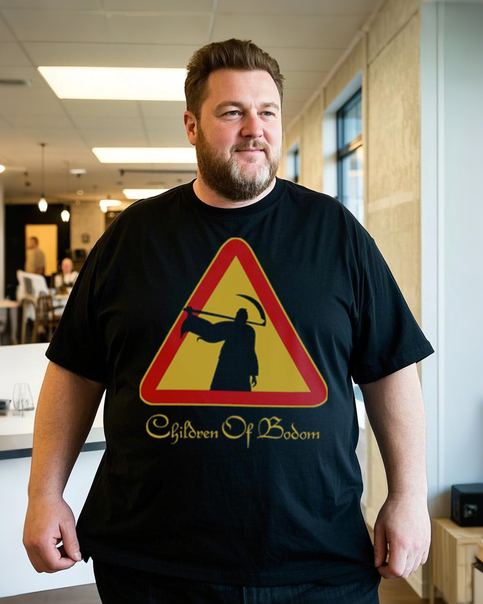 Plus Size Summer Casual Printed 100% Cotton T-Shirt