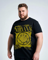 Men's Oversized Black Cotton T-Shirt – Breathable Summer Essential Tee