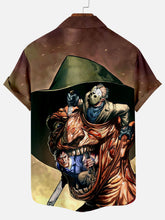 Load image into Gallery viewer, Halloween Horror Movie Character Monster Print Men&#39;s Short Sleeve Shirt