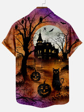 Load image into Gallery viewer, Halloween Scary Fortress Party Short Sleeve Shirt