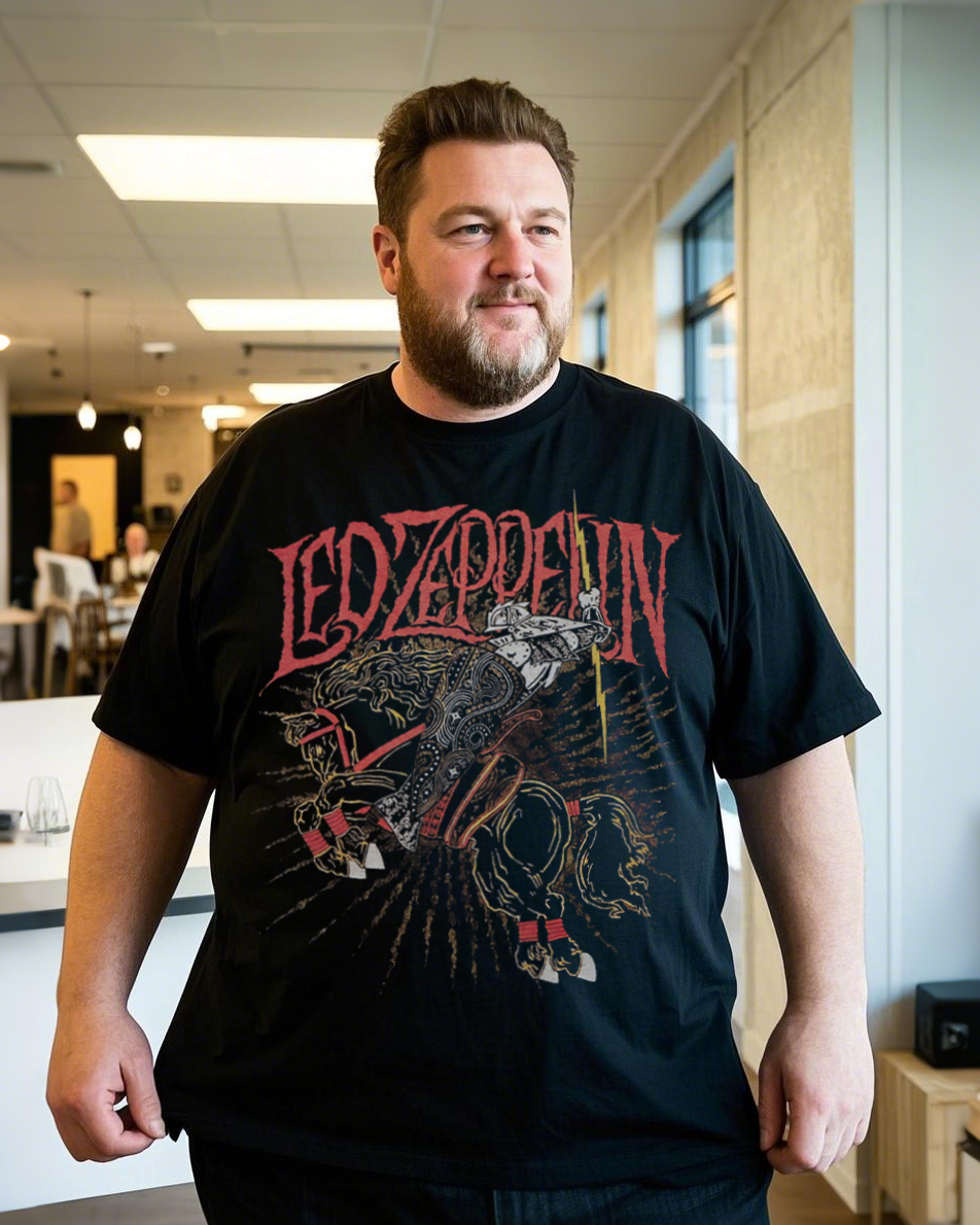 Plus Size Casual Crew Neck 100% Soft Cotton Summer T-Shirt