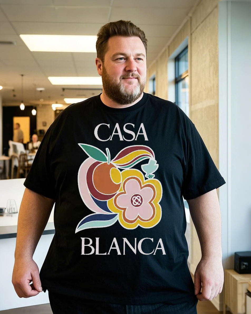 New Classic Cotton Round Neck Short-Sleeve T-Shirt – Loose Fit Plus Size Top