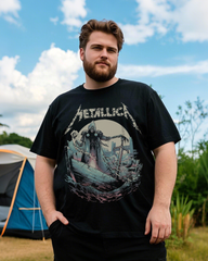 Men's Heavyweight Cotton Short Sleeve T-Shirt (Summer Loose Fit)