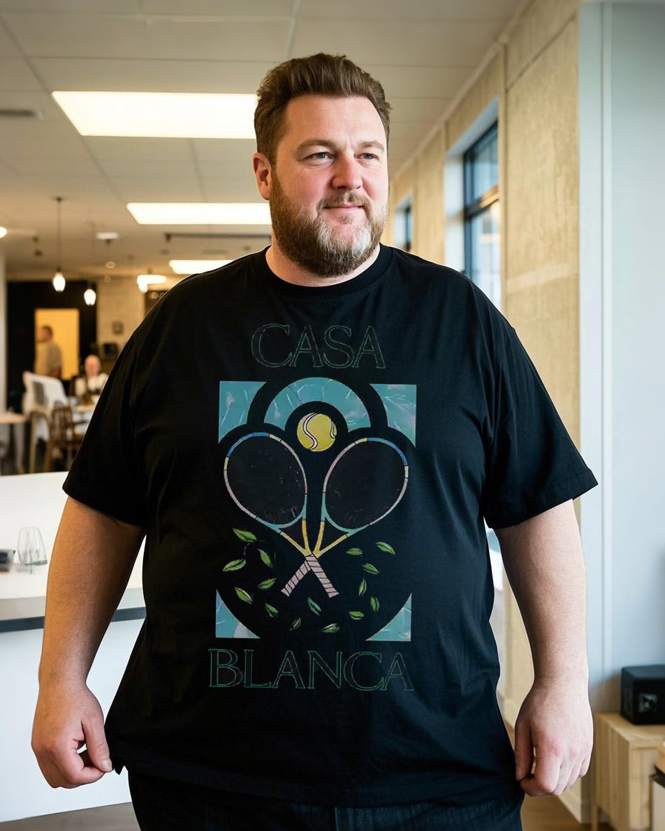 Plus Size Casual Crew Neck 100% Soft Cotton Summer T-Shirt