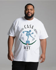 Plus Size Summer Casual Printed 100% Cotton T-Shirt