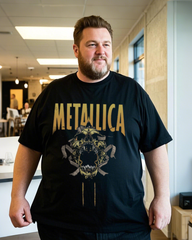 Large size summer casual comfortable printed 100% pure cotton T-shirt