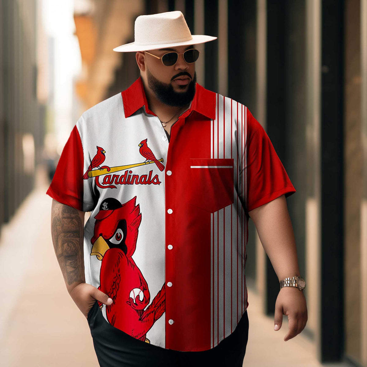 Men's Classic Print Pocket Shirt