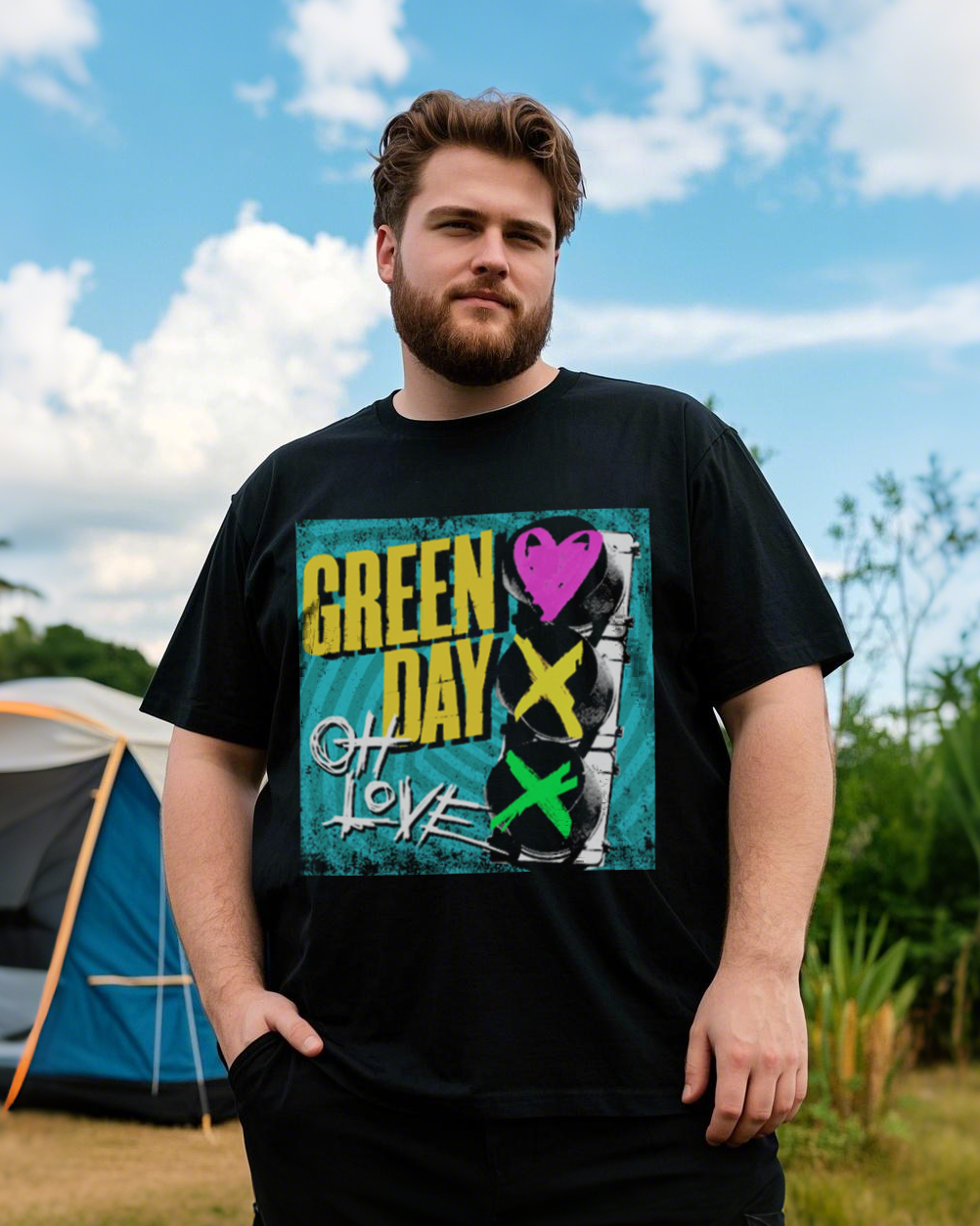 Summer Black Casual Short-Sleeve Printed T-Shirt (100% Breathable Cotton, Plus Size