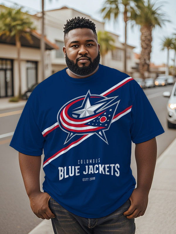 NFL Men's Plus Size Washed Gym Crew Neck Short Sleeve T-Shirt – Athletic and Comfortable