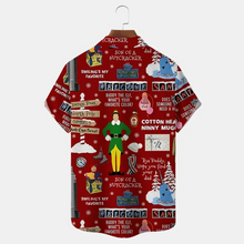 Load image into Gallery viewer, Thanksgiving Vacation Retro Style Elements Hawaiian  Men&#39;s Plus Size Short Sleeve Shirt