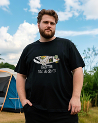 Plus-Size Men's Summer Casual Short-Sleeve Printed T-Shirt – Soft & Skin-Friendly