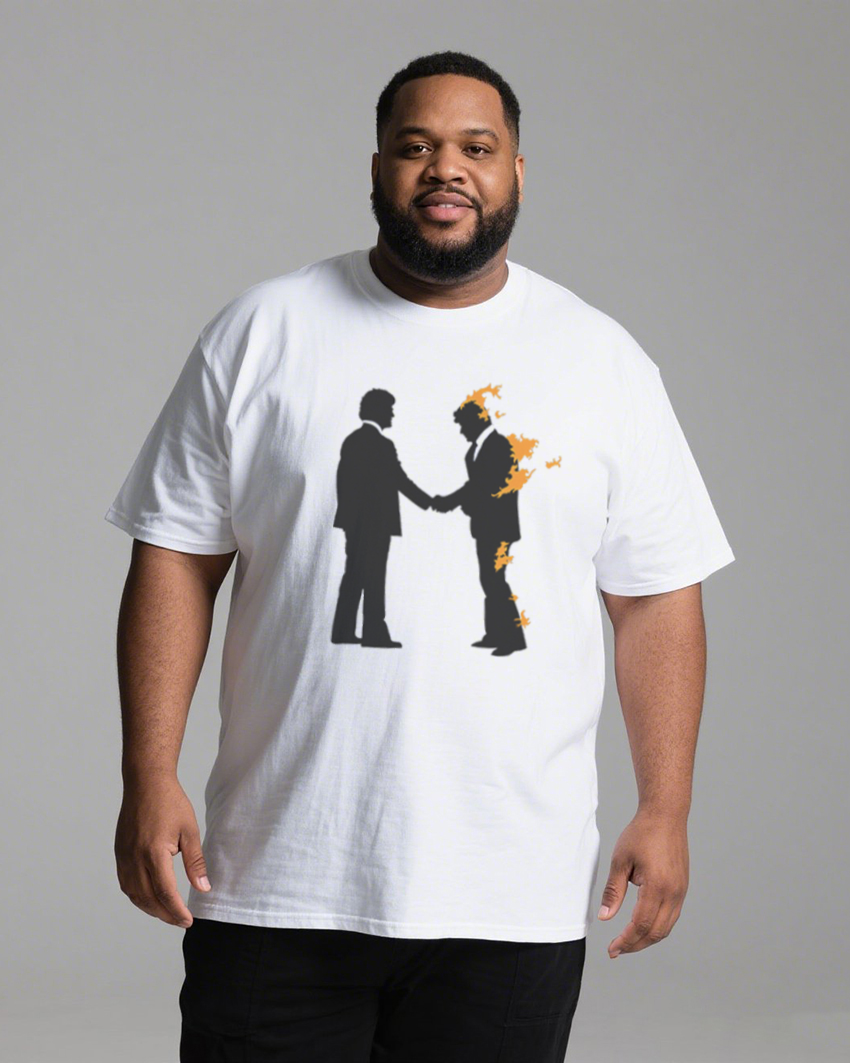 Men's Heavyweight Cotton Short Sleeve T-Shirt (Summer Loose Fit)