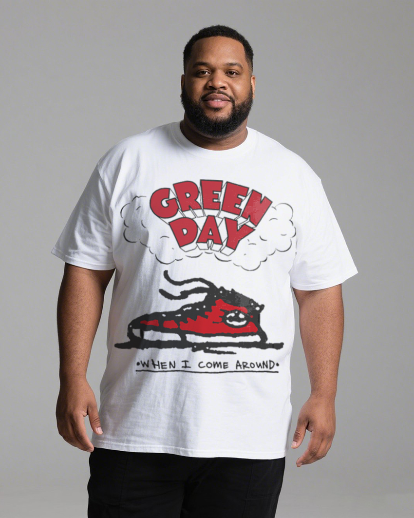 Men's White Cotton T-Shirt – Relaxed Fit, Regular Sleeve, Summer Basic Tee