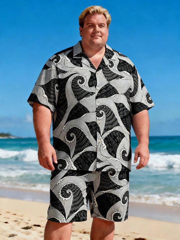 Men's Breezy Seaside Resort Short Sleeve Shirt with Pocket