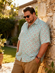 Men's Vented Fit Hawaiian Breeze Short Sleeve Shirt with Pocket