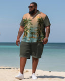 Men's Plus Size Business Beach Two-Piece Set