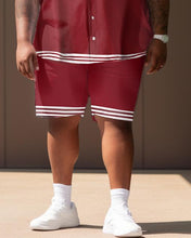 Load image into Gallery viewer, Men&#39;s Plus Size College Style Morehouse College Short Shirt Uniform Suit