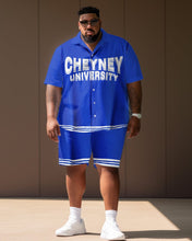 Load image into Gallery viewer, Men&#39;s Plus Size College Style Cheyney University Short Shirt Uniform Suit