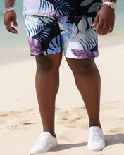 Load image into Gallery viewer, Men&#39;s Plus Size Beach Hawaiian Pattern Shirt and Shorts Two-piece Set