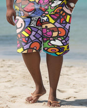 Load image into Gallery viewer, Men&#39;s Hawaiian Plus Size Bear Two-Piece Set