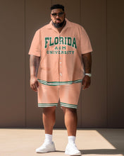 Load image into Gallery viewer, Men&#39;s Plus Size College Style Florida A&amp;M University Short Shirt Uniform Suit