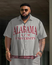 Load image into Gallery viewer, Men&#39;s Plus Size College Style Alabama A&amp;M University Short Shirt Uniform Suit