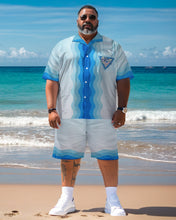 Load image into Gallery viewer, Men&#39;s Plus Size Hawaiian Resort Short Sleeve Shirt and Shorts Set 013