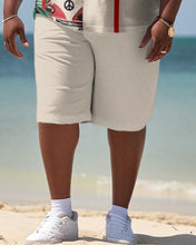 Load image into Gallery viewer, Men&#39;s Plus Size Business Colorblock Beach Two-Piece Set