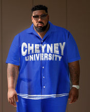 Load image into Gallery viewer, Men&#39;s Plus Size College Style Cheyney University Short Shirt Uniform Suit