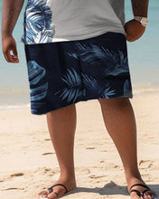 Load image into Gallery viewer, Men&#39;s Plus Size Have a Good Holidays Hawaiian Maple Leaf Shirt Shorts Two Piece Set